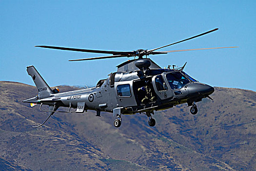 直升飞机,上方,瓦纳卡,奥塔哥,南岛,新西兰