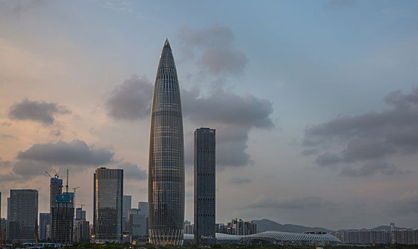 广东省深圳市南山区后海片区夜景