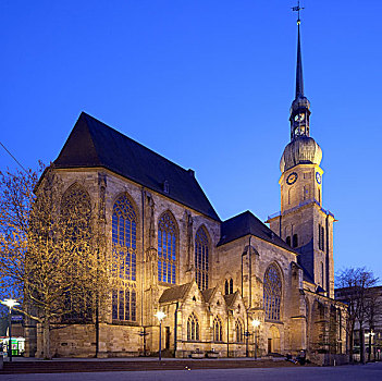 教堂,多特蒙德,鲁尔区,北莱茵威斯特伐利亚,德国,欧洲