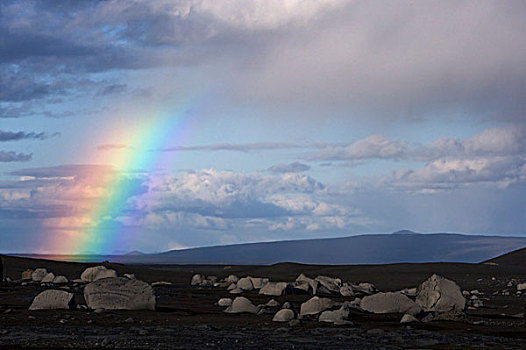 彩虹,高地,冰岛,欧洲