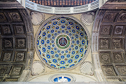 天花板,特写,圆顶,大教堂,佛罗伦萨,意大利