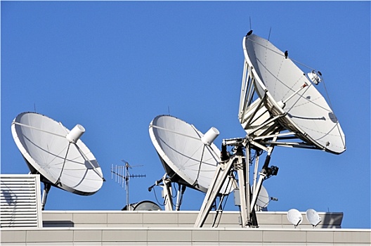 卫星,沟通,餐具,屋顶