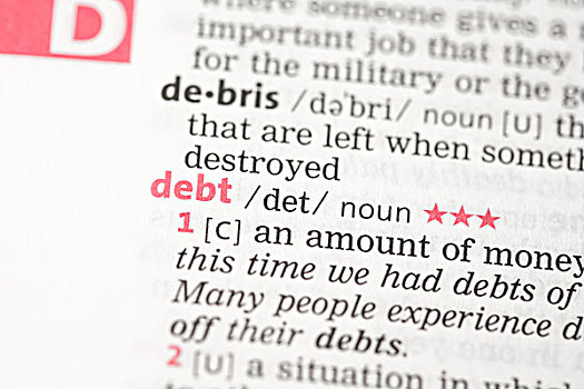 债务,定义,字典