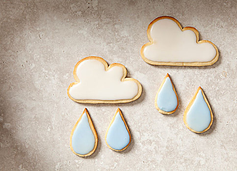 四月,云,雨滴,饼干