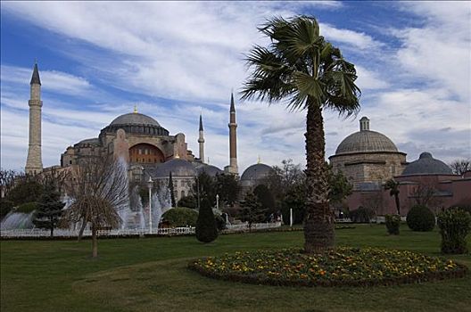 圣索菲亚教堂,清真寺,伊斯坦布尔,土耳其