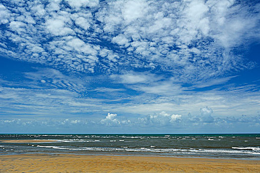海滩,云,皇后区,昆士兰,澳大利亚