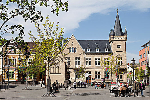 市场,老市政厅,市区,坏,莱茵兰普法尔茨州,德国,欧洲