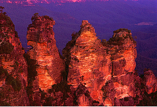 三姐妹山,蓝山国家公园,澳大利亚