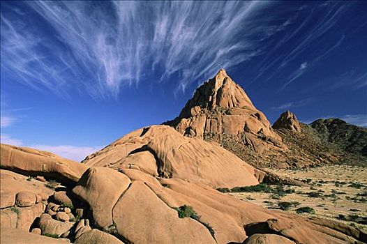 花冈岩,岩层,纳米布沙漠,纳米比亚