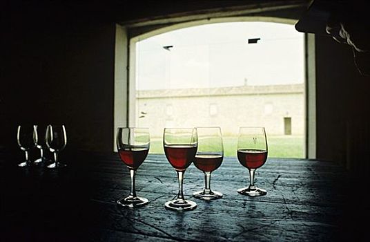 静物,葡萄酒,玻璃杯,赤霞珠葡萄,波尔多
