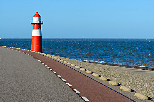 堤岸,道路,北海,荷蘭