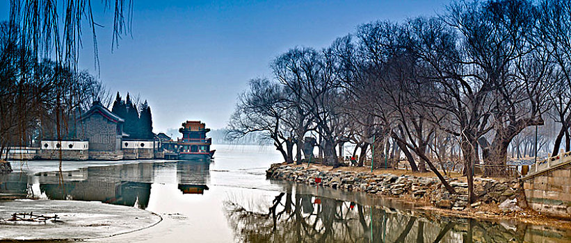 北京颐和园界湖码头
