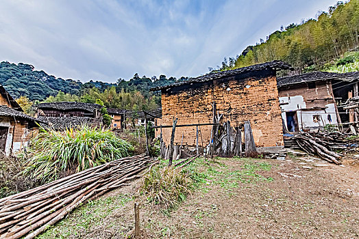 江西省婺源县赋春镇曹家村居民住宅建筑景观