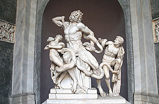 艺术,希腊,希腊风格,雕塑,儿子,三个,雕刻师,罗德岛,博物馆,梵蒂冈城