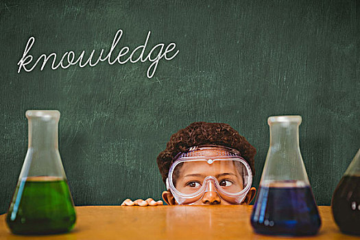 知识,绿色,黑板,文字,可爱,学生,装扮,科学家