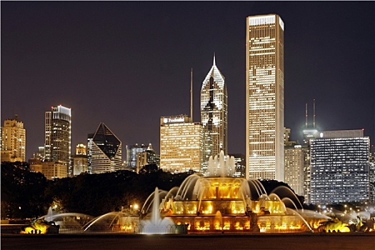 芝加哥,白金汉喷泉
