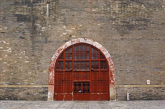 门,老,庙宇,北京,中国