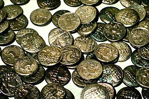 积累,凯尔特,硬币,希腊,匈牙利,银,公元前1世纪,艺术家,未知