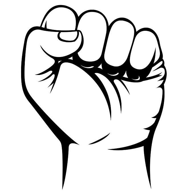 男人_握拳_矢量_插画_高清图片_全景视觉