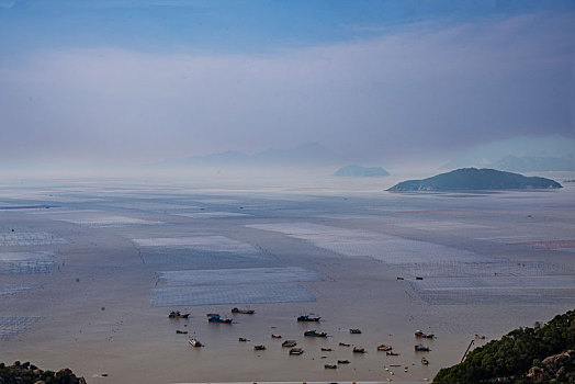 福建霞浦东壁村滩涂风景