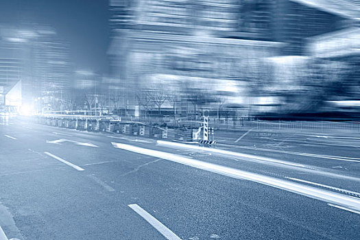 上海,建筑,风景,城市道路,夜景