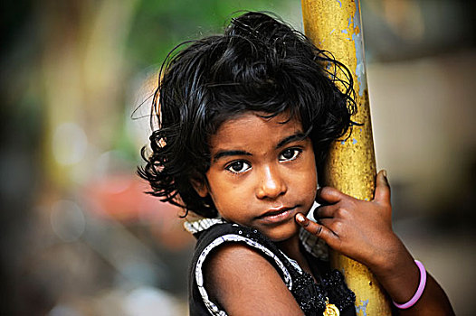 女孩,喀拉拉,印度南部,印度,亚洲