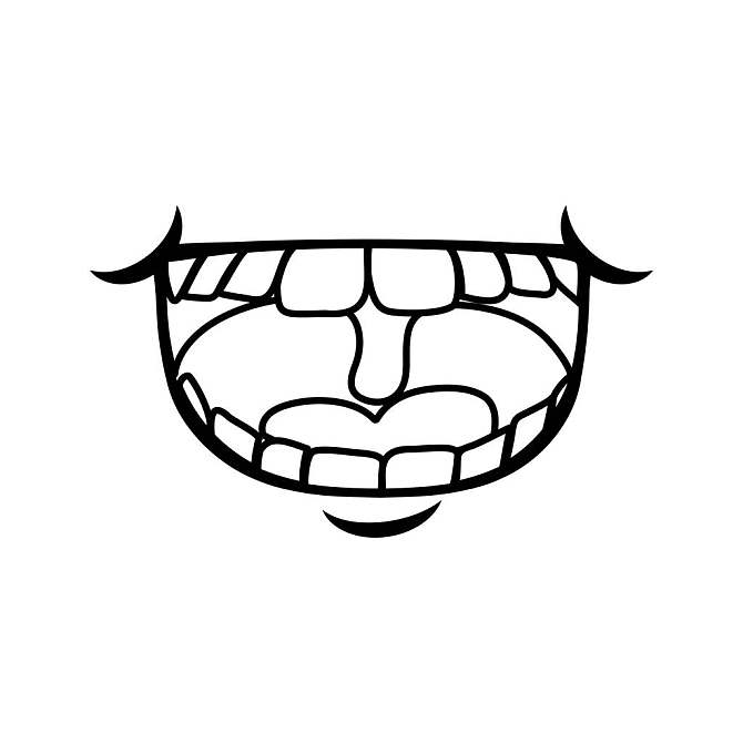 标 题:嘴,笑,卡通,象征,矢量,插画,平面设计 英 文:mouth laughing