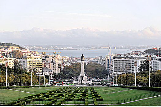 公园,北方,尾端,城市,中心,里斯本,葡萄牙,欧洲