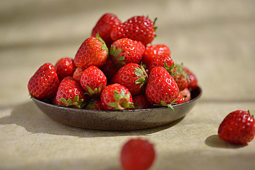 新鲜的有机草莓