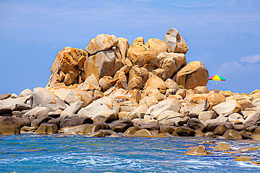 萨丁尼亚,岩石,岸边
