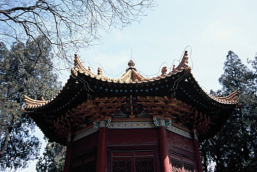 西安文庙角亭