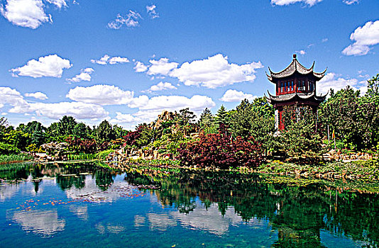 中式花园,蒙特利尔,植物园,魁北克,加拿大