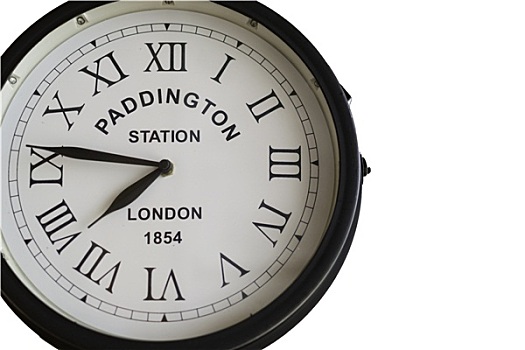 老,钟表,帕丁顿车站,伦敦,罗马,数字