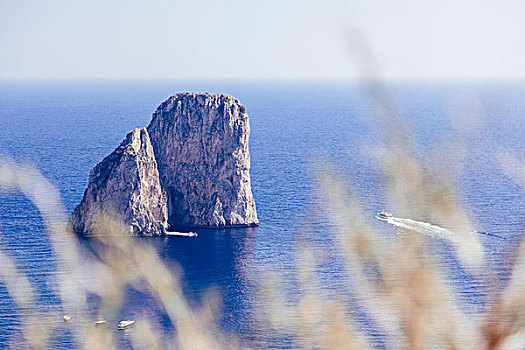 海洋,岩石构造,卡普里岛,意大利