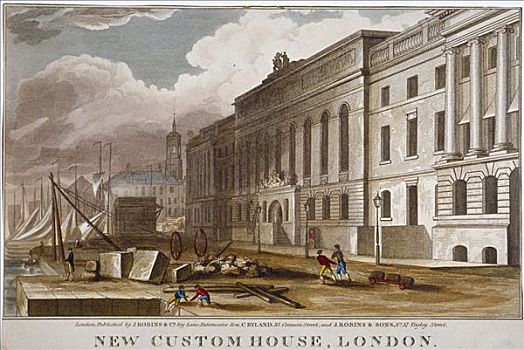 海关大楼,伦敦,1818年