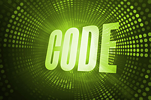 代码,绿色,像素,螺旋