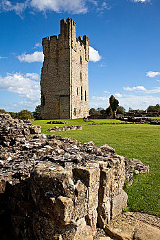 英格兰,北约克郡,遗址,中世纪,城堡