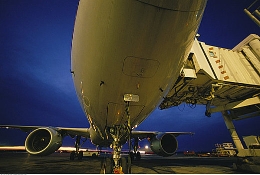 仰视,空中客车,a320,飞机,大门