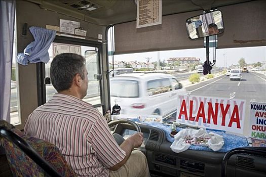 驾驶员,合租车,公共交通,土耳其,亚洲
