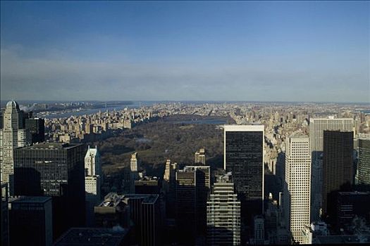 航拍,建筑,公园,中央公园,曼哈顿,纽约,美国