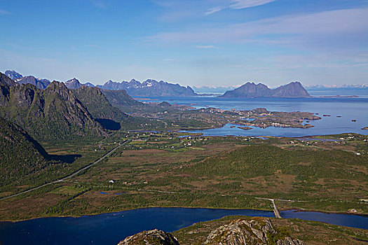 风景,山顶,挪威