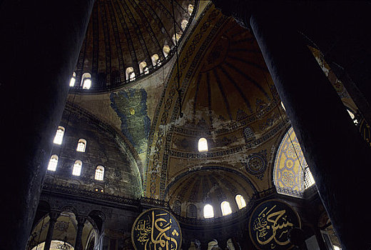 土耳其,伊斯坦布尔,教堂,室内