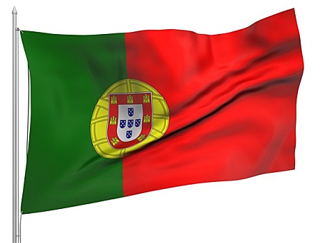 飞,旗帜,葡萄牙,国家