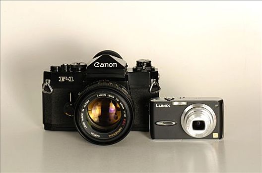 一个,镜头,摄影,70年代,数码相机,正面