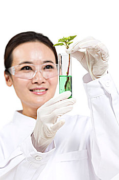 科學家在實驗室做科學實驗