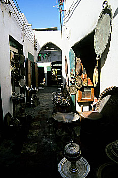 利比亚,的黎波里,麦地那,铜器,露天市场