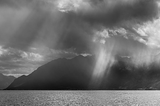 风暴,上方,日内瓦湖