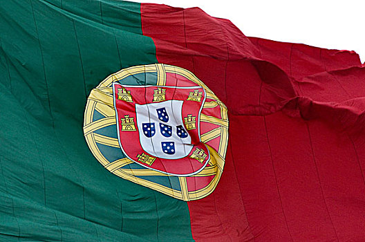 葡萄牙,里斯本,特写,旗帜