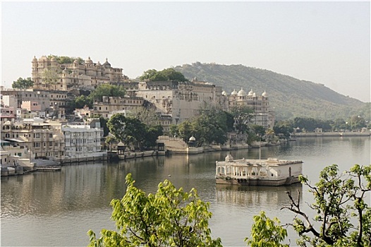 乌代浦尔,城市宫殿,皮克拉湖,拉贾斯坦邦,印度