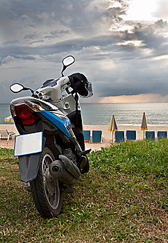 摩托车,卡隆海滩,普吉岛